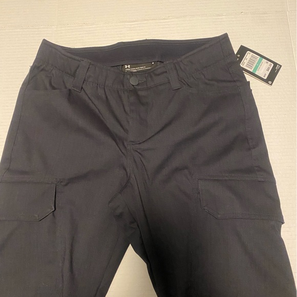 NWT Under Armour women’s 8 navy ems uniform police pants cargo stretch - Picture 1 of 9